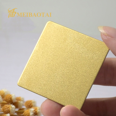 ورق فولادی ضد زنگ ASTM Gold Pvd، ورق های تزئینی Ss سندبلاست شده