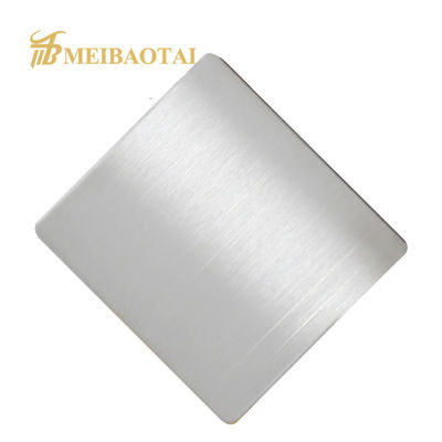 PVD پوشانده شده 430 درجه Hairline ورق فولاد ضد زنگ 1219x2438mm برای پانل های دیواری و ترم