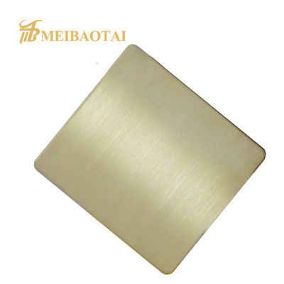 پنل فولاد ضد زنگ PVD پوشش داده شده درجه 430 Hairline با فیلم 8c PVC برای کاربردهای معماری