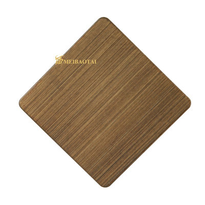 قیمت خوب ورق دیواری فولاد ضد زنگ گرید 304 با روکش PVC طرح خط مویی در ابعاد 1219x2438 میلی متر آنلاین