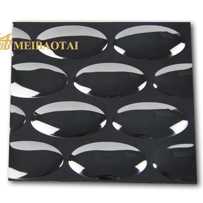 قیمت خوب 0.85mm ضخامت طرح سیاه بیضوی برگه فولاد ضد زنگ ابریشم درجه 201 برای کاربردهای تزئینی آنلاین