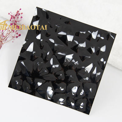 قیمت خوب صفحه ای از فولاد ضد زنگ با آینه سیاه ضخامت 0.85 میلی متر استاندارد GB برای تزئین سقف و درب آنلاین