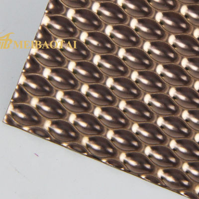 قیمت خوب ورق استنلس استیل برجسته JIS ورق تزئینی رز رنگ چهار فوت آنلاین