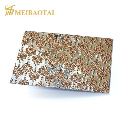 قیمت خوب پنل‌های دیواری فولاد ضد زنگ سفارشی با طرح درجه 201 در ابعاد 4x8 فوت آنلاین