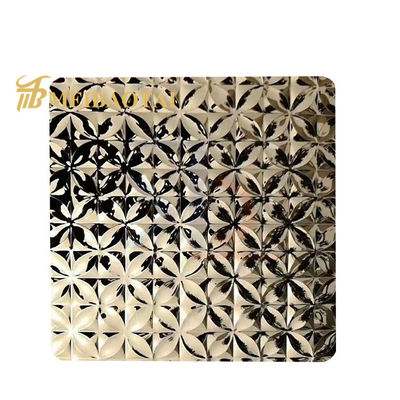 قیمت خوب 201 فولاد ضد زنگ طلا نقره PVD پوشش داده شده ضخامت 0.85mm ورق فولاد ضد زنگ برجسته برای صفحه تزئینی آنلاین
