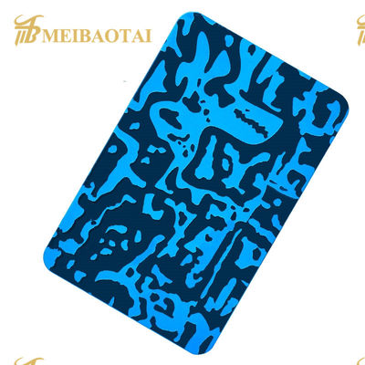 ورق فولادی ضد زنگ اچ شده با مواد PVD SS201 با ضخامت 0.65 میلی متر برای تزئین دیوار