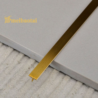 قیمت خوب طلای PVD پوشش مو خط فولاد ضد زنگ کاشی تراش JIS استاندارد T15X2048mm آنلاین