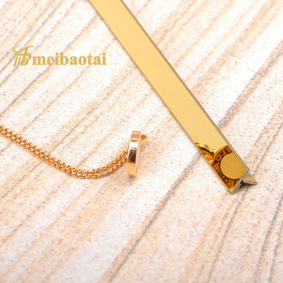 قیمت خوب تریم استیل ضد زنگ T6 برای بک اسپلش، کاشی تریم استیل ضد زنگ شیاردار V آنلاین