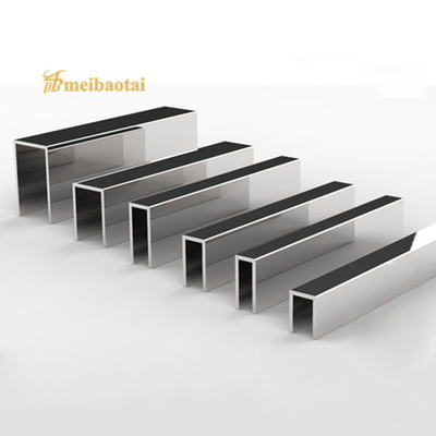روکش کاشی فولادی ضد زنگ جلا U6 X 2438 میلی متر، نوار لبه های فولادی برس خورده DIN