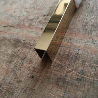 قیمت خوب شیار U تزئینی کاشی استیل ضد زنگ 201 304 پایان رنگ آینه آنلاین