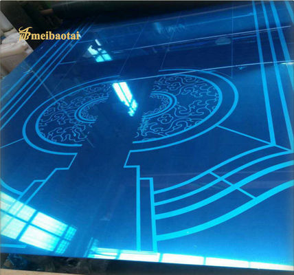 قیمت خوب آینه اچ آسانسور تزئینی ورق استیل ضد زنگ رنگی استاندارد AISI آنلاین