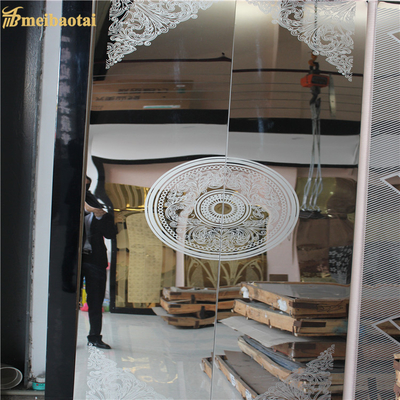 DIN استاندارد آسانسور ورق فولادی ضد زنگ 1000x2000mm تزئین آینه اچینگ