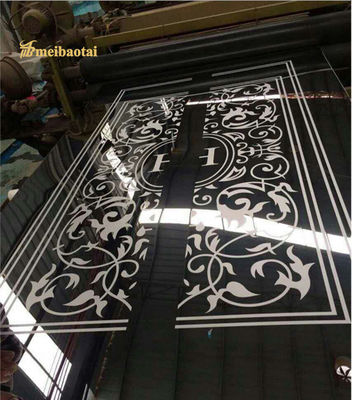 قیمت خوب گل حک شده نقره پوشانده آسانسور ورق فولاد ضد زنگ 1219x2438mm اندازه SS 304 ورق آنلاین