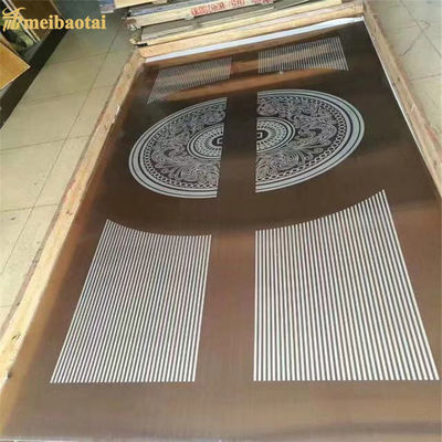 قیمت خوب 0.95mm ضخامت 304 صفحه فولاد ضد زنگ با طراحی حک شده برای آسانسورها در 1219x2438mm اندازه آنلاین