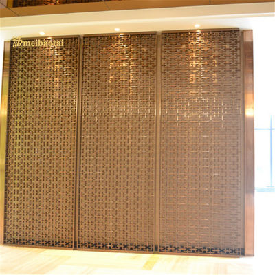 قیمت خوب بخش بندی شکل مربع فولاد ضد زنگ اتاق جدا کننده دکوراسیون هتل آنلاین