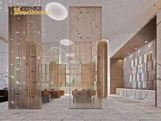 قیمت خوب سفارشی کردن Art Screen SS Metal Room Dividers Partitions Decorative for Hotel آنلاین