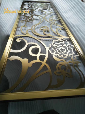 قیمت خوب MBT فولاد ضد زنگ اتاق تقسیم کننده 0.3mm دکوراسیون هتل اندازه سفارشی آنلاین