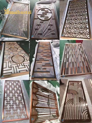 قیمت خوب SS201 304 تخصیص از فولاد ضد زنگ اتاق جدا کننده دکوراسیون دیوار آنلاین