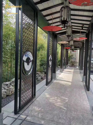 قیمت خوب Hairline Metal Frame Black Frame Room Dividers PVD Coated DIN Standard آنلاین