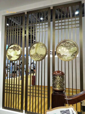 SS304 201 لبه موی فولاد ضد زنگ دکوراسیون صفحه نمایش هتل ، دیوار ، رستوران