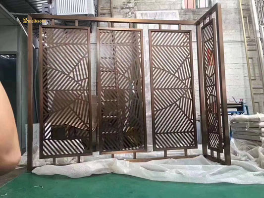 قیمت خوب جداکننده اتاق استیل ضد زنگ 201 با پرداخت خط مو، با اندازه سفارشی و پارتیشن دیواری فلزی پی وی سی لیزری آنلاین