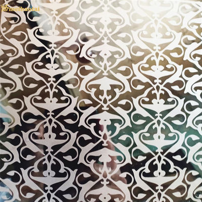 قیمت خوب ورق استیل ضد زنگ آینه اچ شده به ضخامت 0.55 میلی متر صفحه تزئینی SS آنلاین