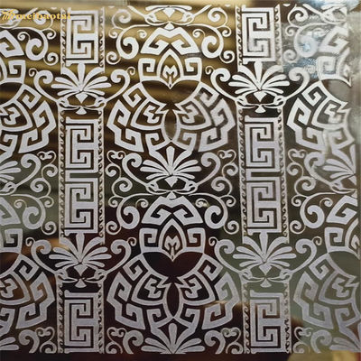 ورق فولادی ضد زنگ 1219x2438 میلی متری آینه اچ شده 304 برای دکوراسیون آسانسور