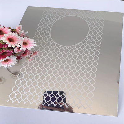 304 ورق فولاد ضد زنگ با آینه طلایی 1219x2438mm برای تزئین آسانسور