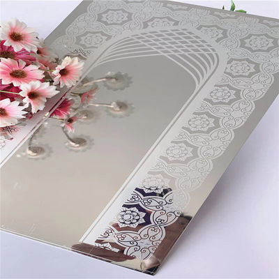 ورق استیل ضد زنگ حکاکی شده گرید 304 به طول 8 فوت، ضخامت 1.0 میلی متر برای دکوراسیون آسانسور