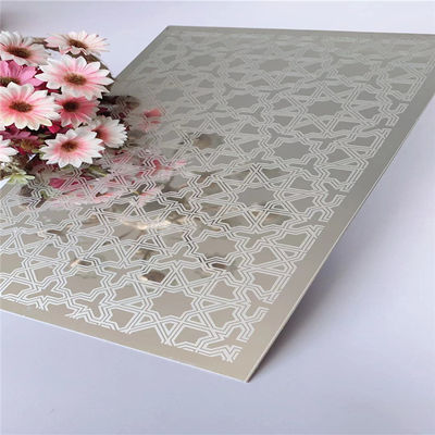 قیمت خوب ورق فولادی ضد زنگ آسانسور پایدار 4 * 8 FT آینه سفارشی شده است آنلاین