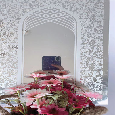 رنگ نقره ای با ضخامت 1.15 میلی متر مواد BAOSTEEL 304 ورق فولادی ضد زنگ حکاکی شده از فولاد ضد زنگ