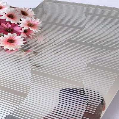 Modern Style Polished Finish Etched Stainless Steel Sheet 1.15mm Thickness