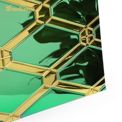 قیمت خوب ورق های فولادی ضد زنگ مهر برجسته 3048 میلی متر طول مواد SS304 آنلاین