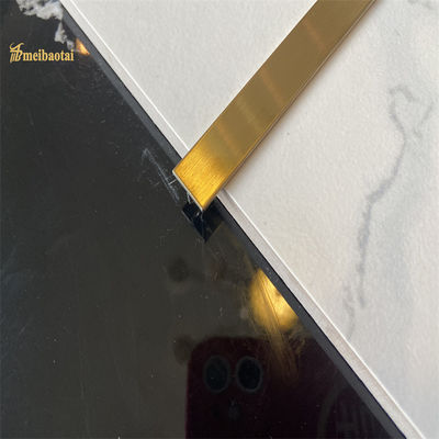 متی طلا 304 فولاد ضد زنگ T شکل کاشی تراش برای پروفایل فلزی گوشه ای استاندارد GB