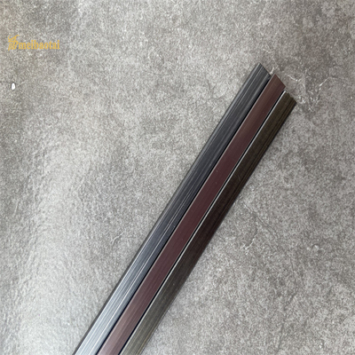 خط موی مشکی برش کاشی استیل ضد زنگ U شکل، طول نهایی 2438-3048 میلی متر