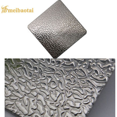 0.55mm ضخامت 304 فولاد ضد زنگ برگهای برجسته برای پانل های دیواری تزئینی