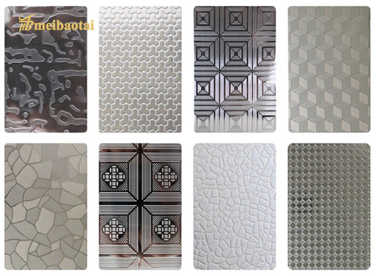 قیمت خوب SS304 201 4*8FT ورق تزئینی ورق استیل ضد زنگ حکاکی شده آنلاین