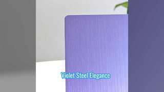 ورق فولادی PVD Violet Cross Hairline